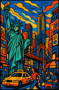 Vibrant New York City Poster