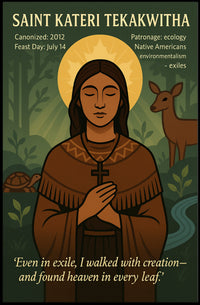 Saint Kateri and Nature Harmony Cultural or Heritage Poster