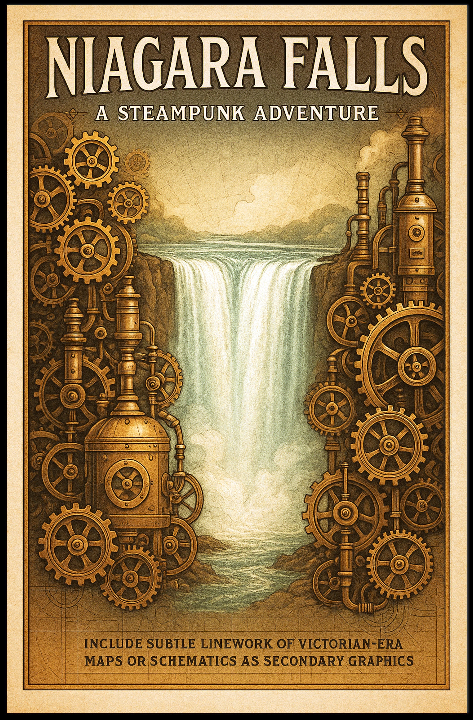 Niagara Falls A Steampunk Adventure Poster PosterGoat