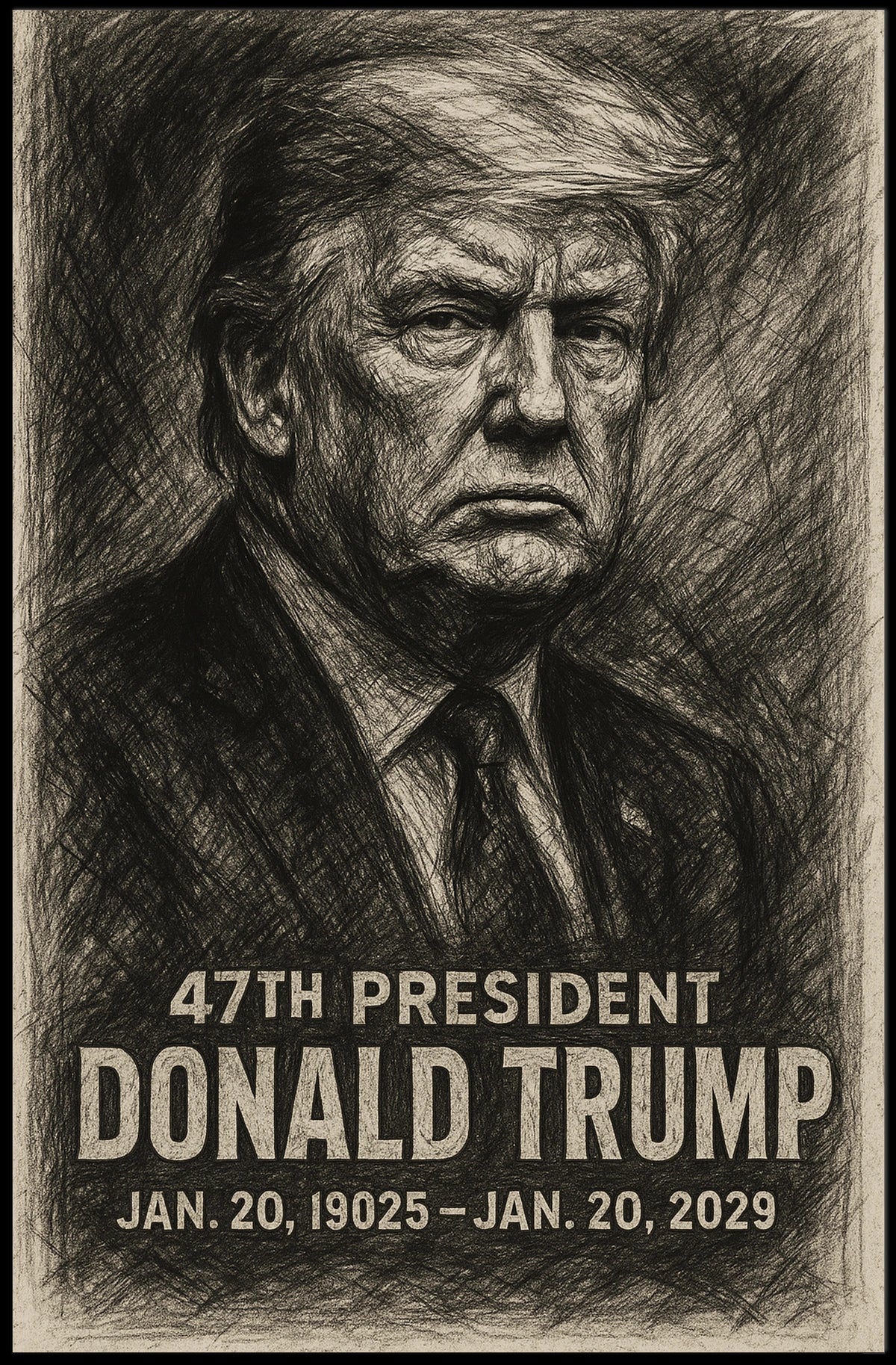 Donald Trump The Unyielding Resolve Poster