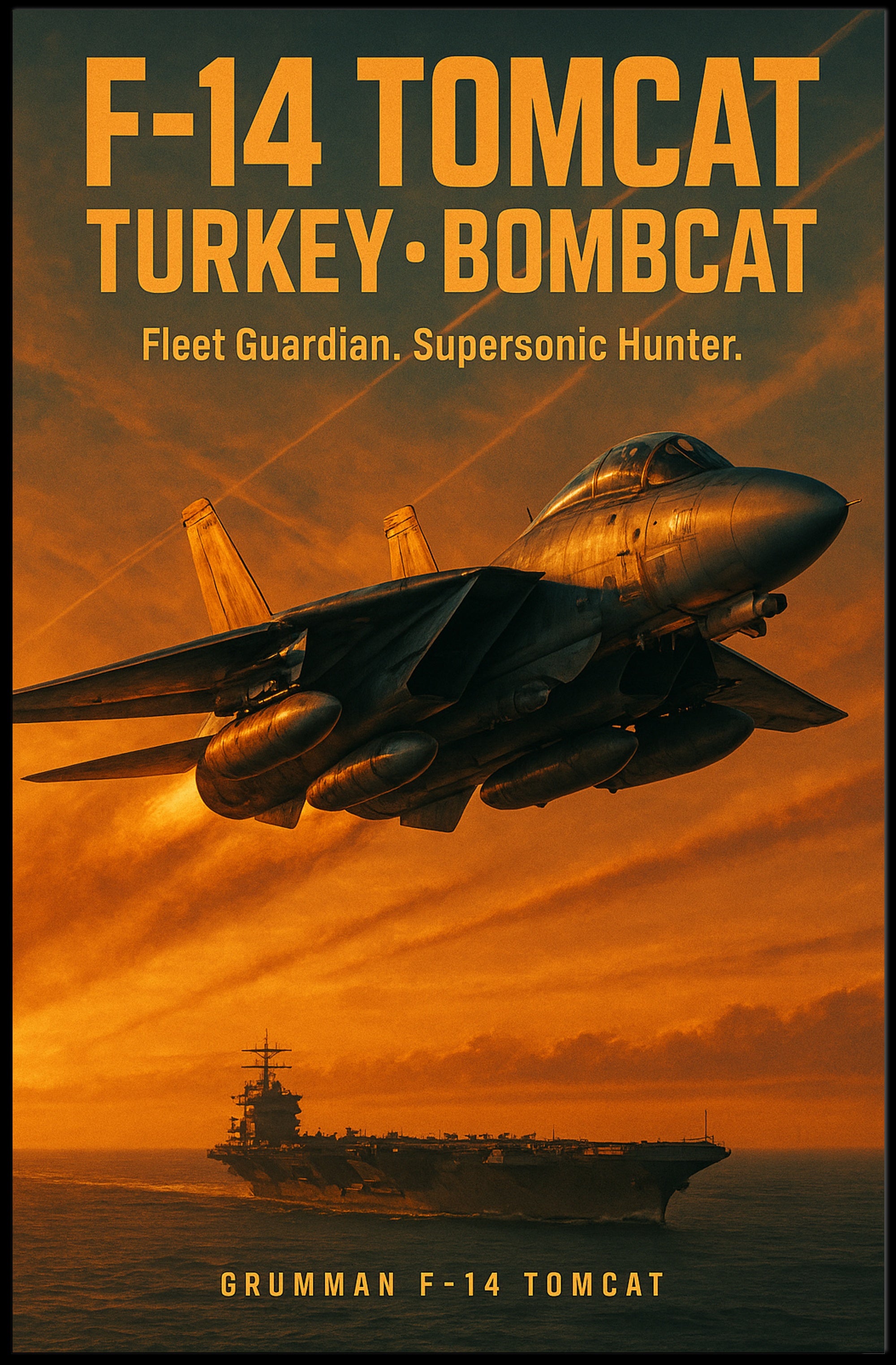 F-14 Tomcat Fleet Guardian Poster
