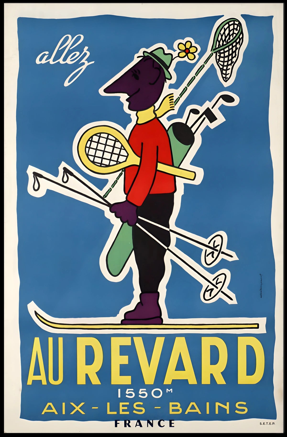 Allez Au Revard Aix-Les-Bains, France Poster