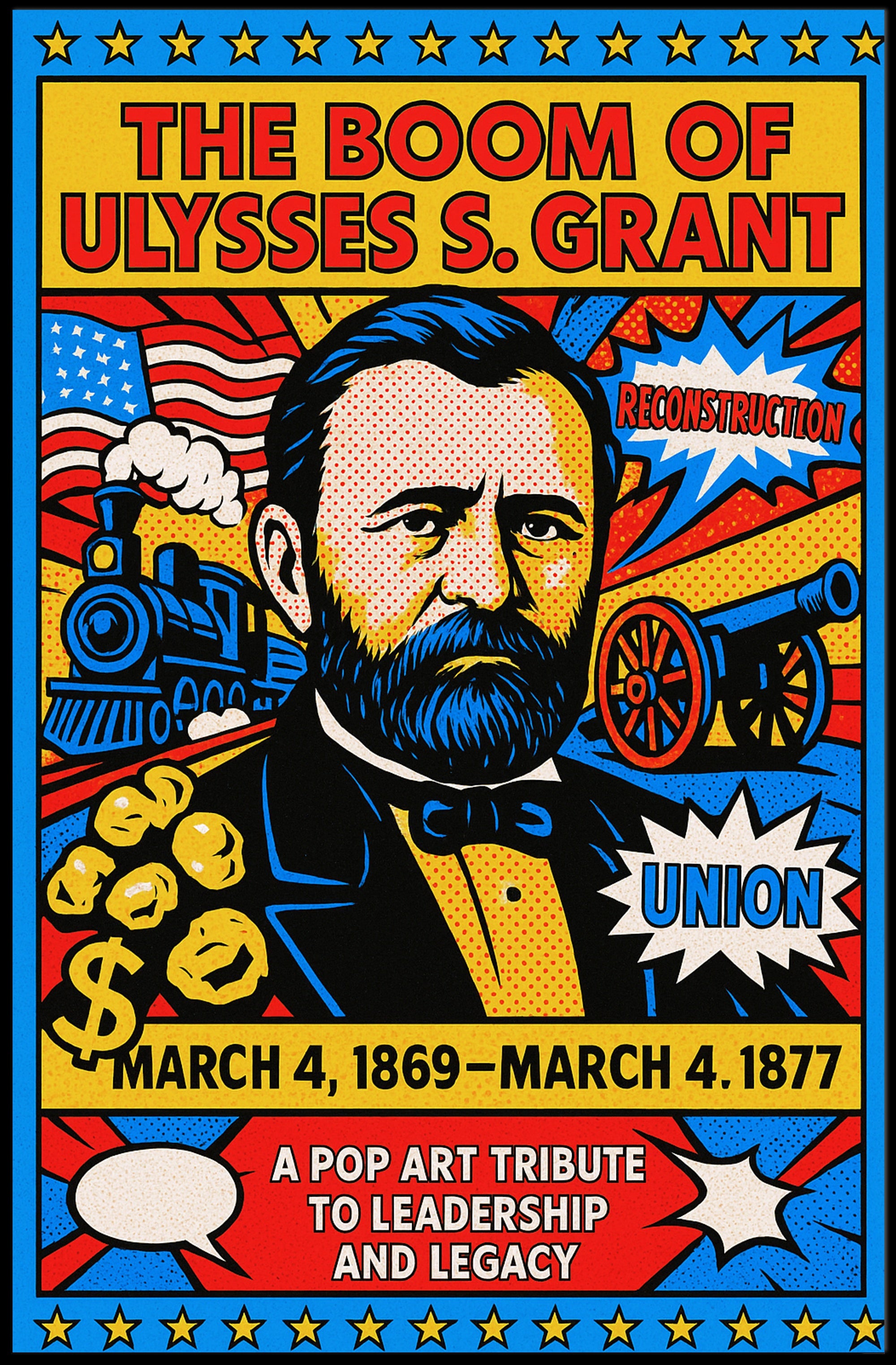 Ulysses S. Grant Leadership Legacy Historical or Presidential Poster