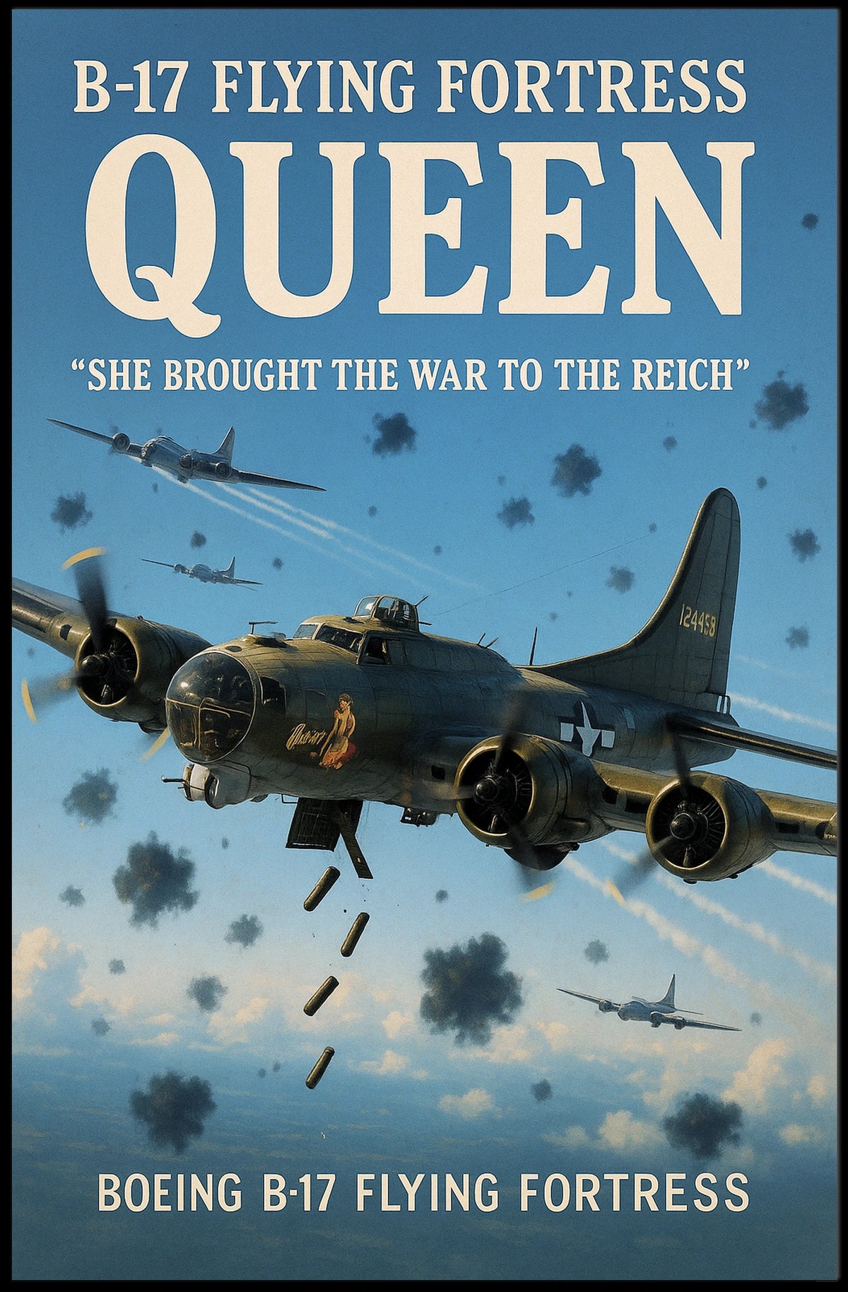 B-17 Flying Fortress Queen Poster