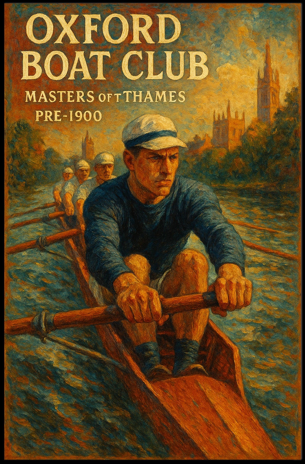 Oxford Boat Club Masters Of Thames Poster