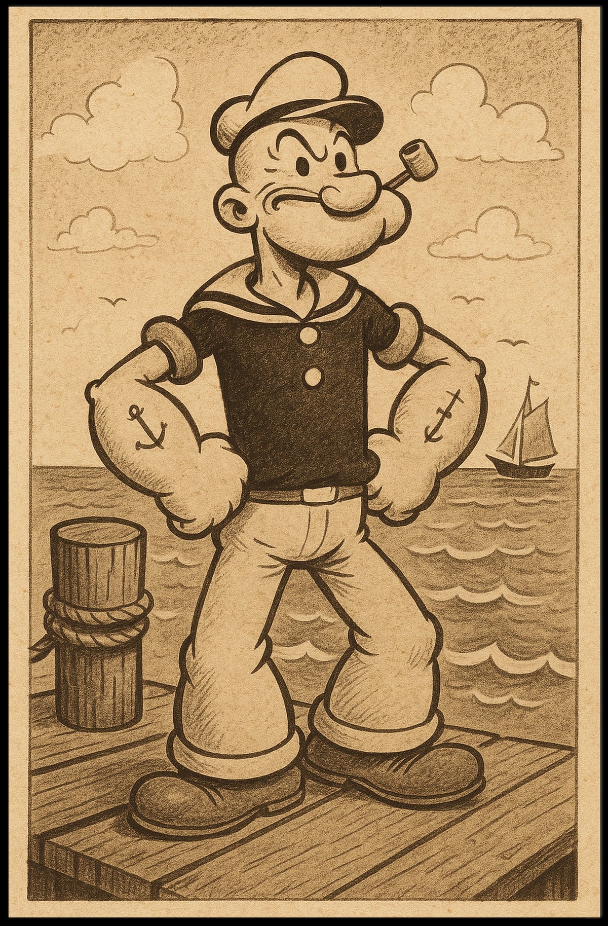 Popeye 1929 Art Poster POP-187
