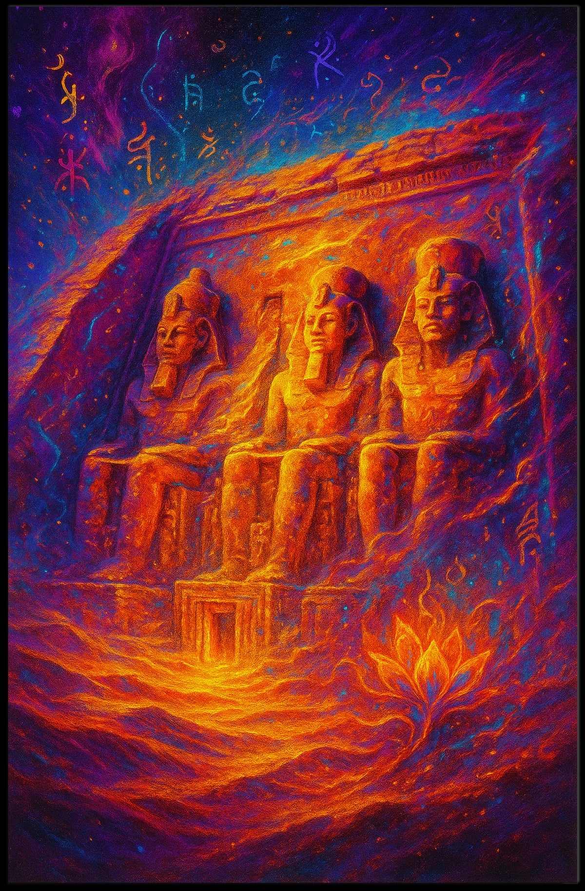 Mystical Egyptian Monuments Poster