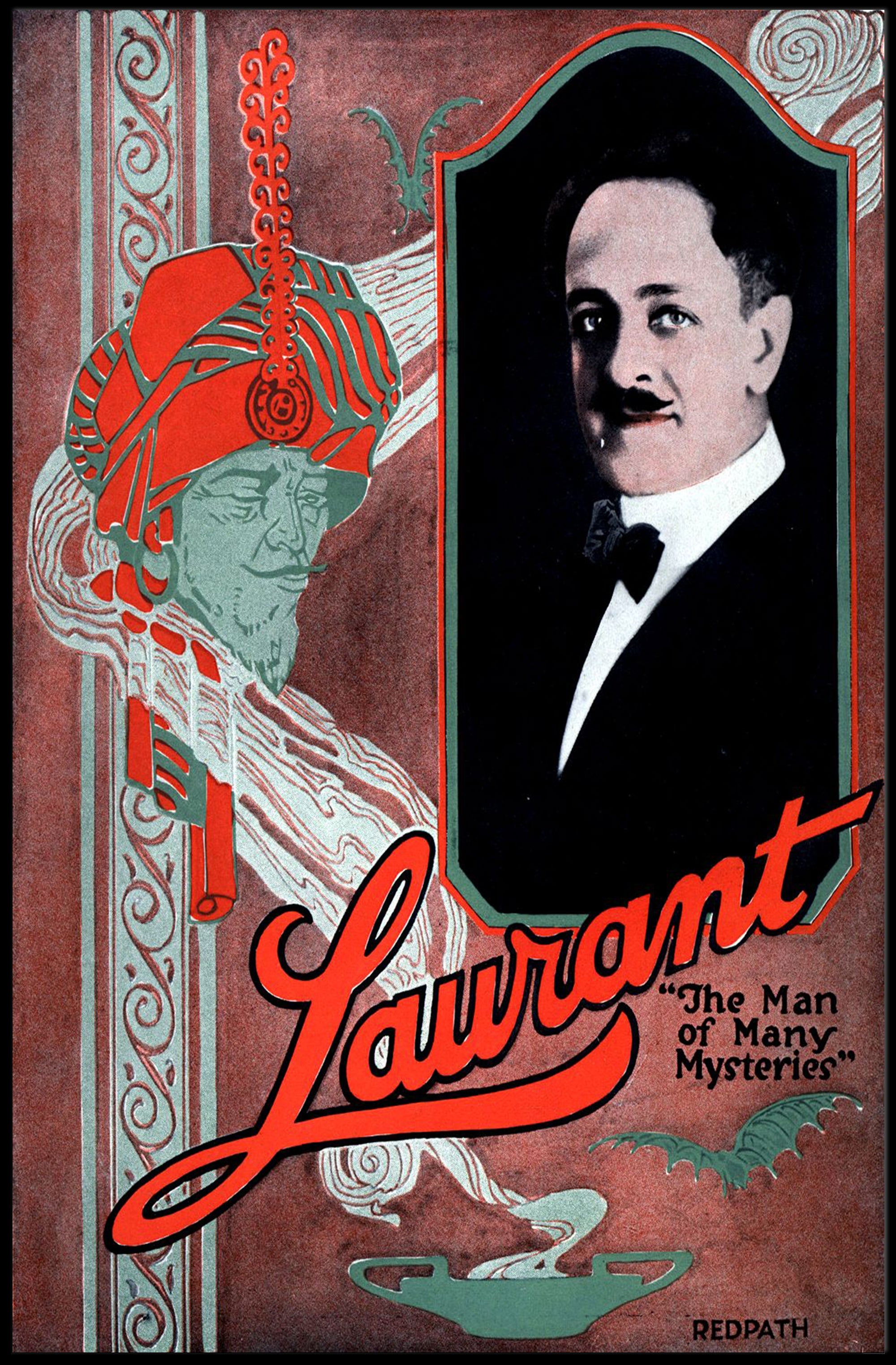 Laurant's Enigmatic Vintage Illusionist Magic Show Poster - Artistic Poster