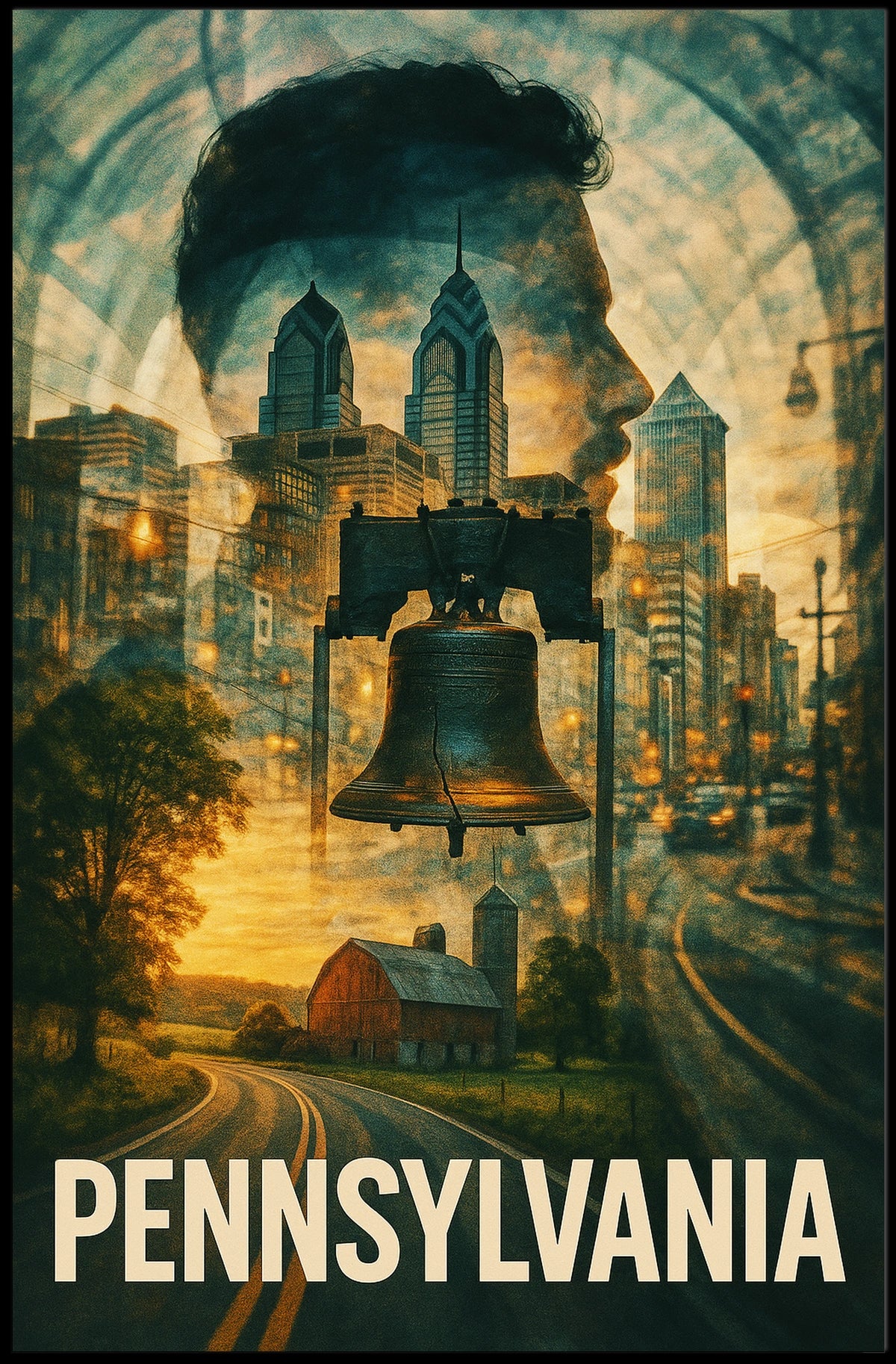 Pennsylvania A Journey Through Time Poster