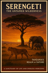Serengeti The Untamed Wilderness Poster
