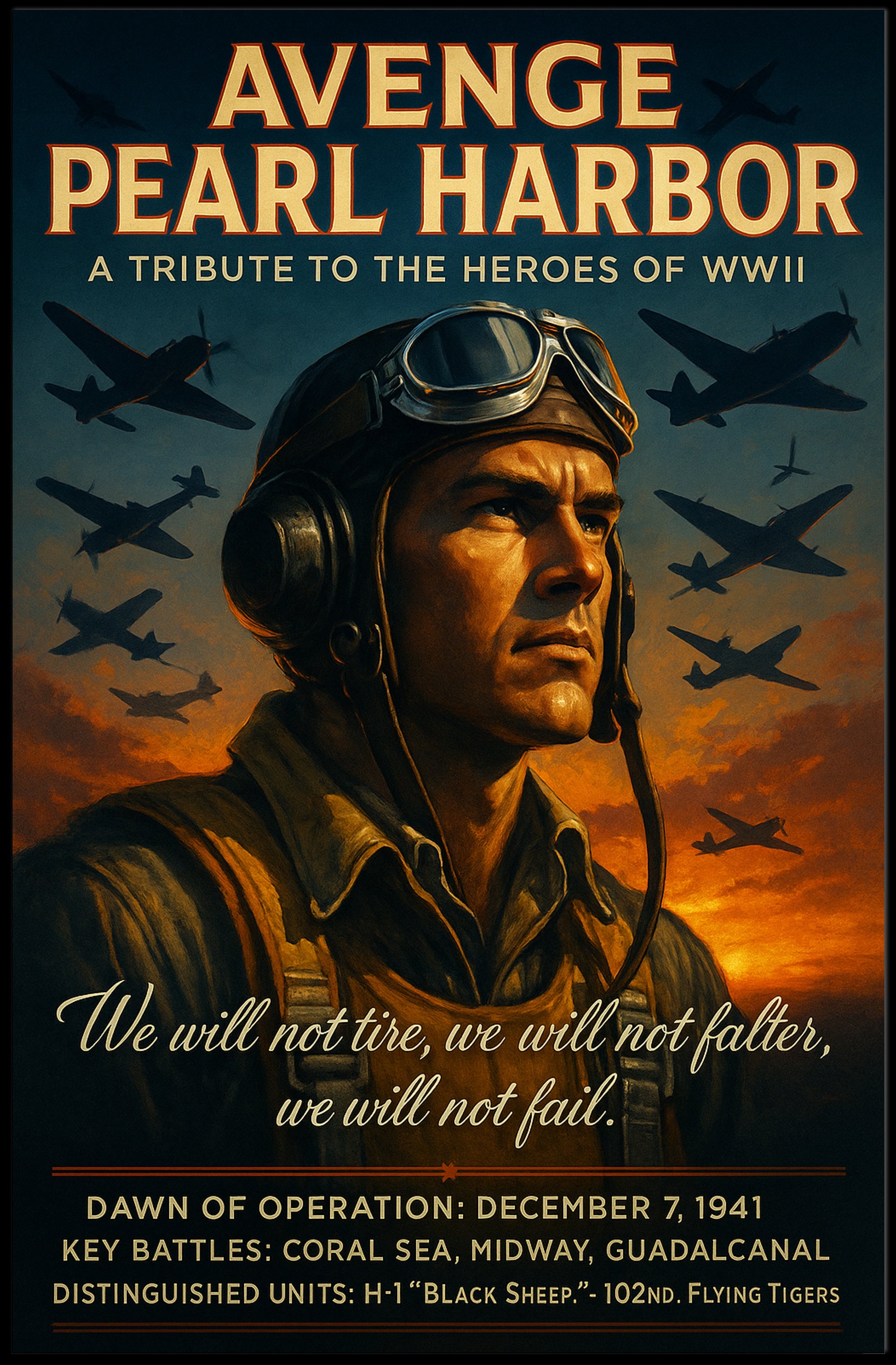 Avenge Pearl Harbor Poster