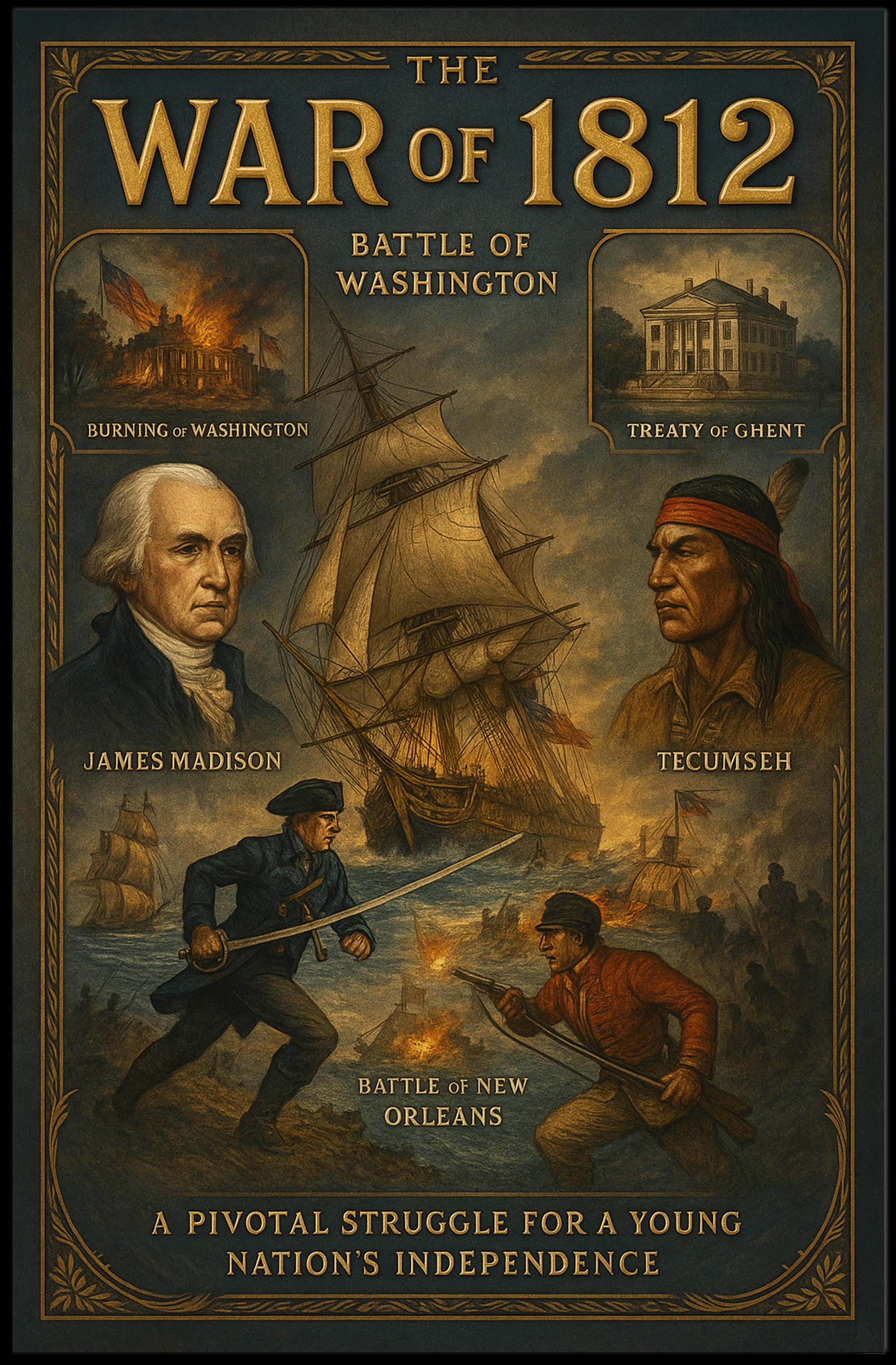 James Madison War of 1812 Poster PosterGoat