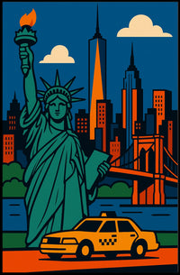 Abstract Art Poster: Vibrant Colors and Emotions