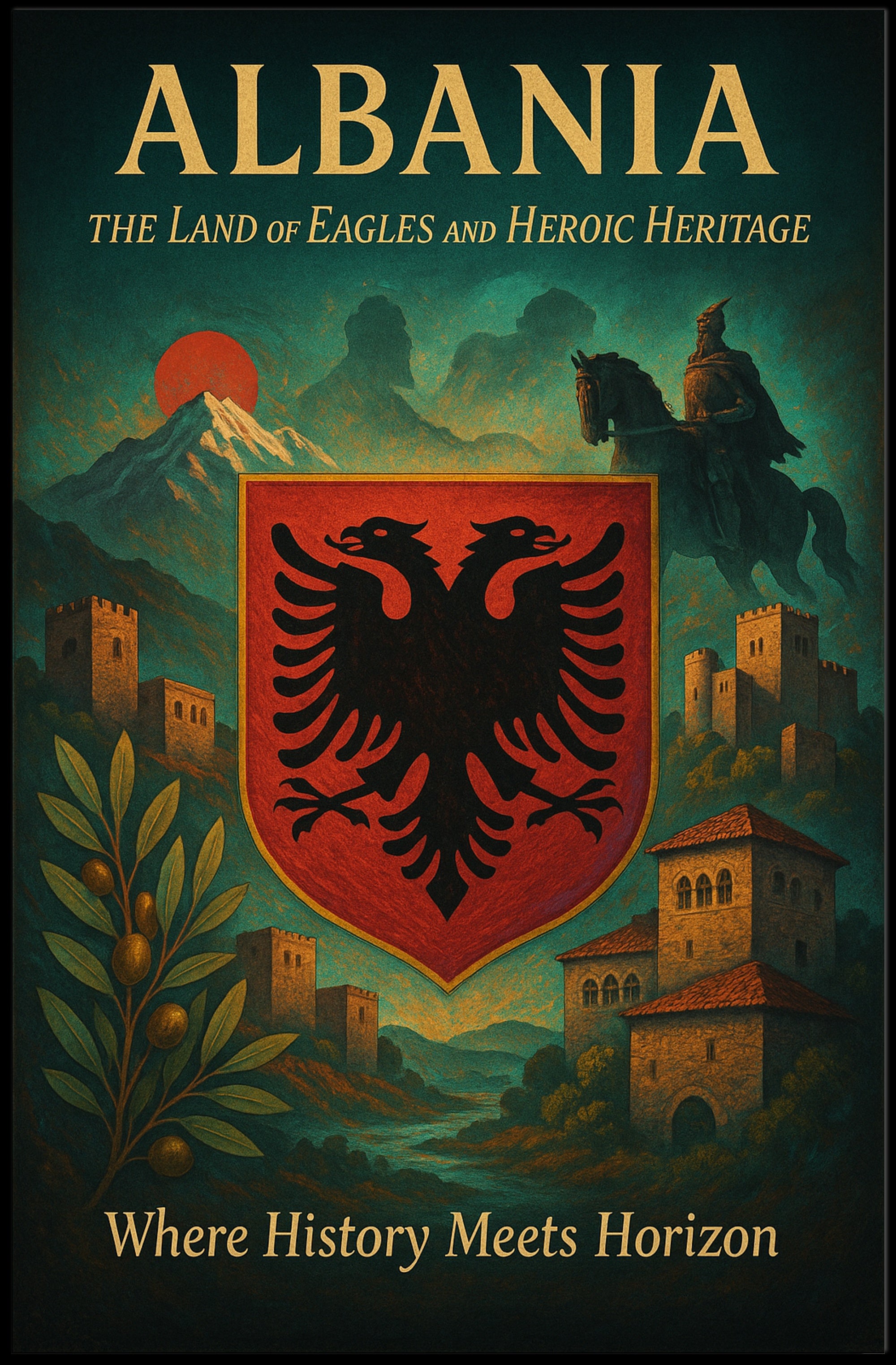 Albania's Legend: The Land of Eagles Heritage Poster