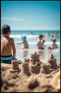 Vintage Parisian Skyline with Eiffel Tower Poster