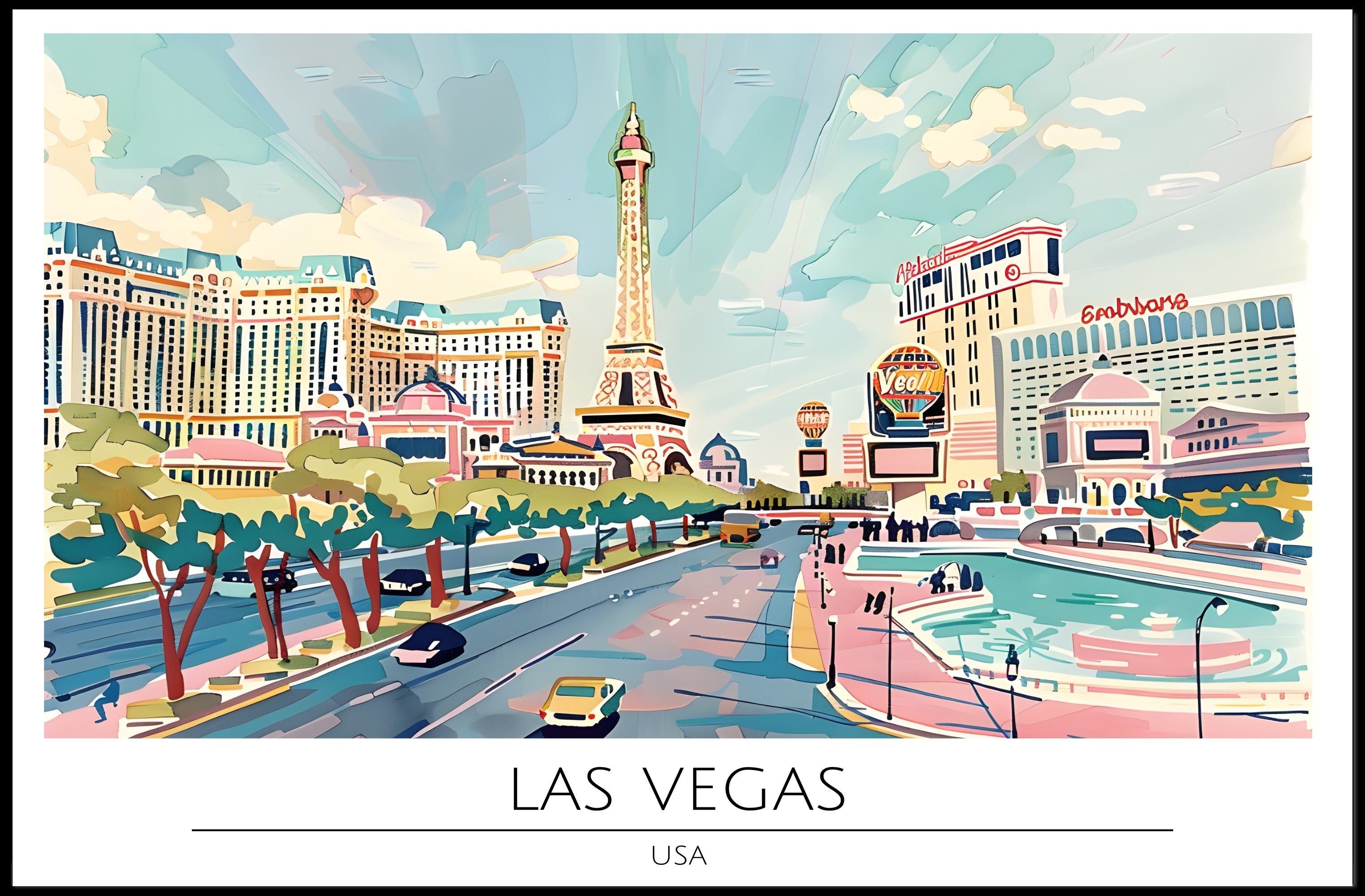Vibrant Las Vegas Poster