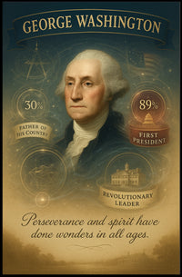 George Washington First President Poster