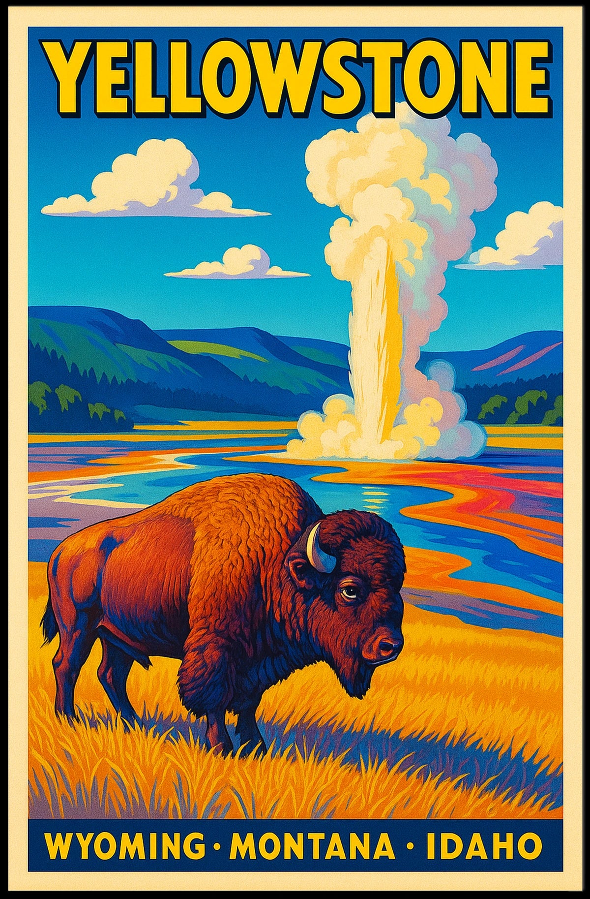 Yellowstone National Park Poster