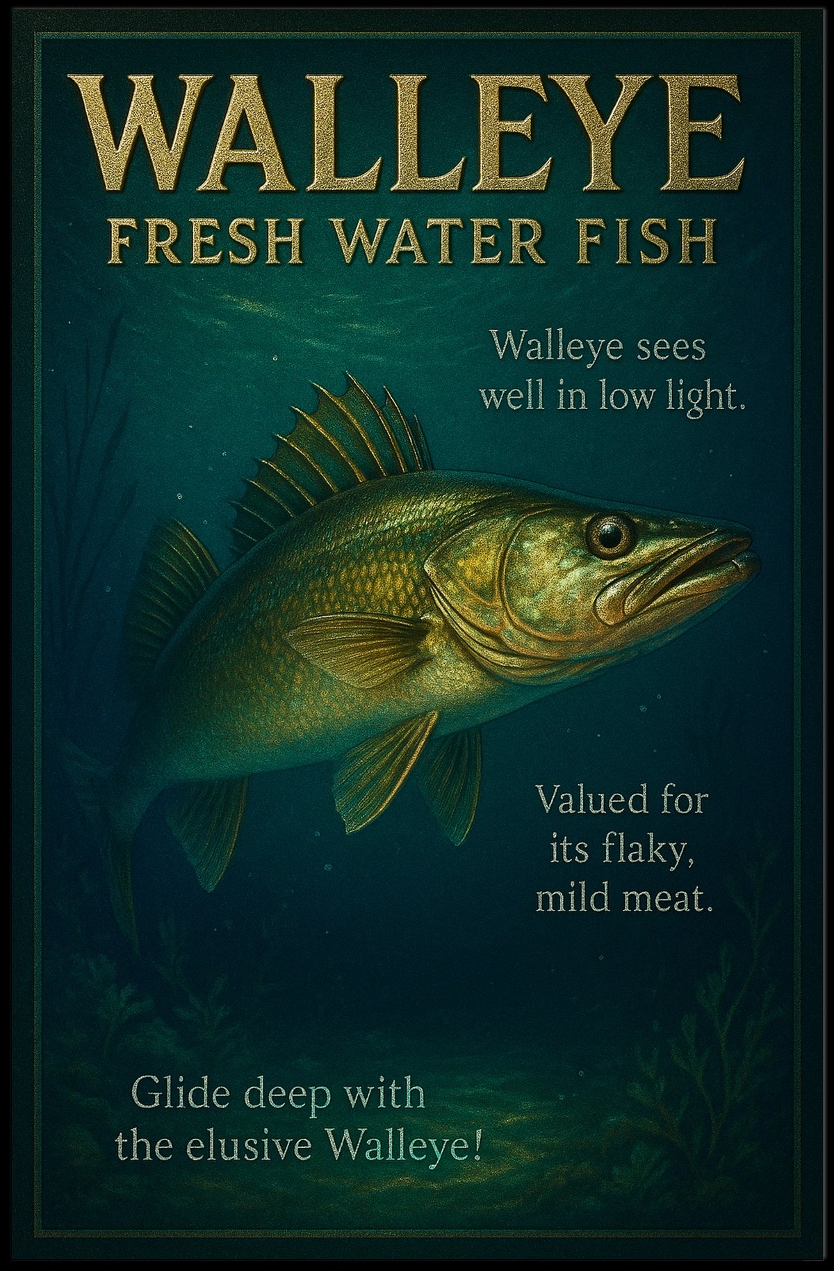 The Elusive Walleye Poster