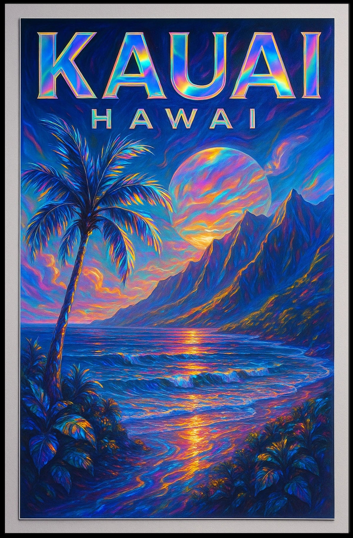 Kauai, Hawaii Tropical Paradise Poster