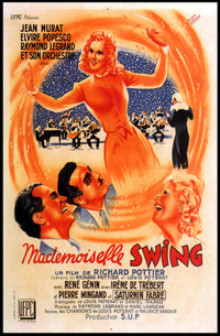 Mademoiselle Swing: Vibrant Dance-Inspired Music or Concert Poster