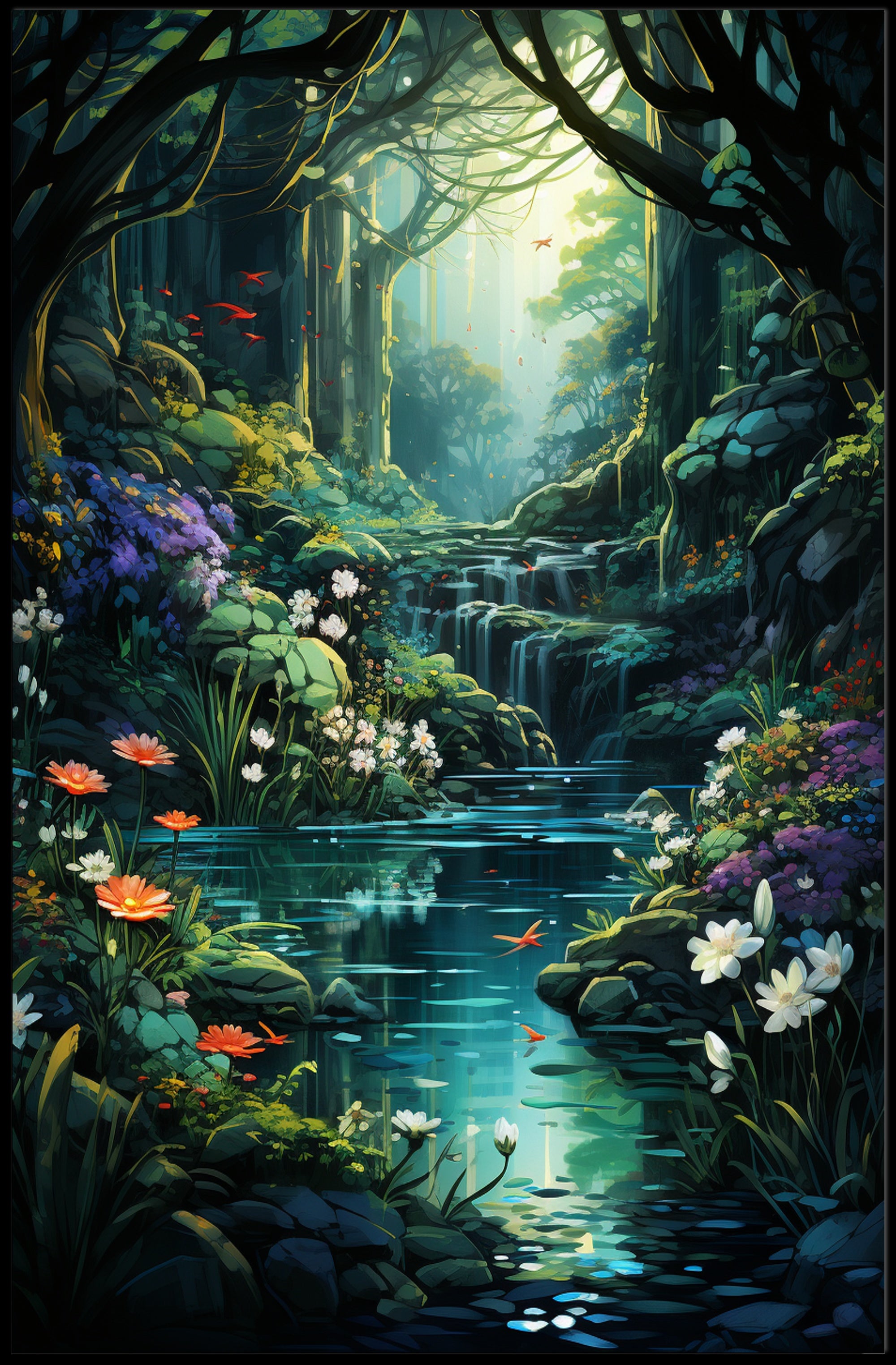 Enchanted Forest Oasis Poster