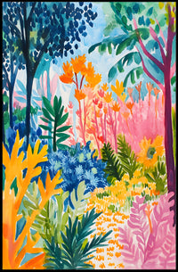 Tropical Jungle Vibe: Abstract, Artistic, or Pop Culture Poster