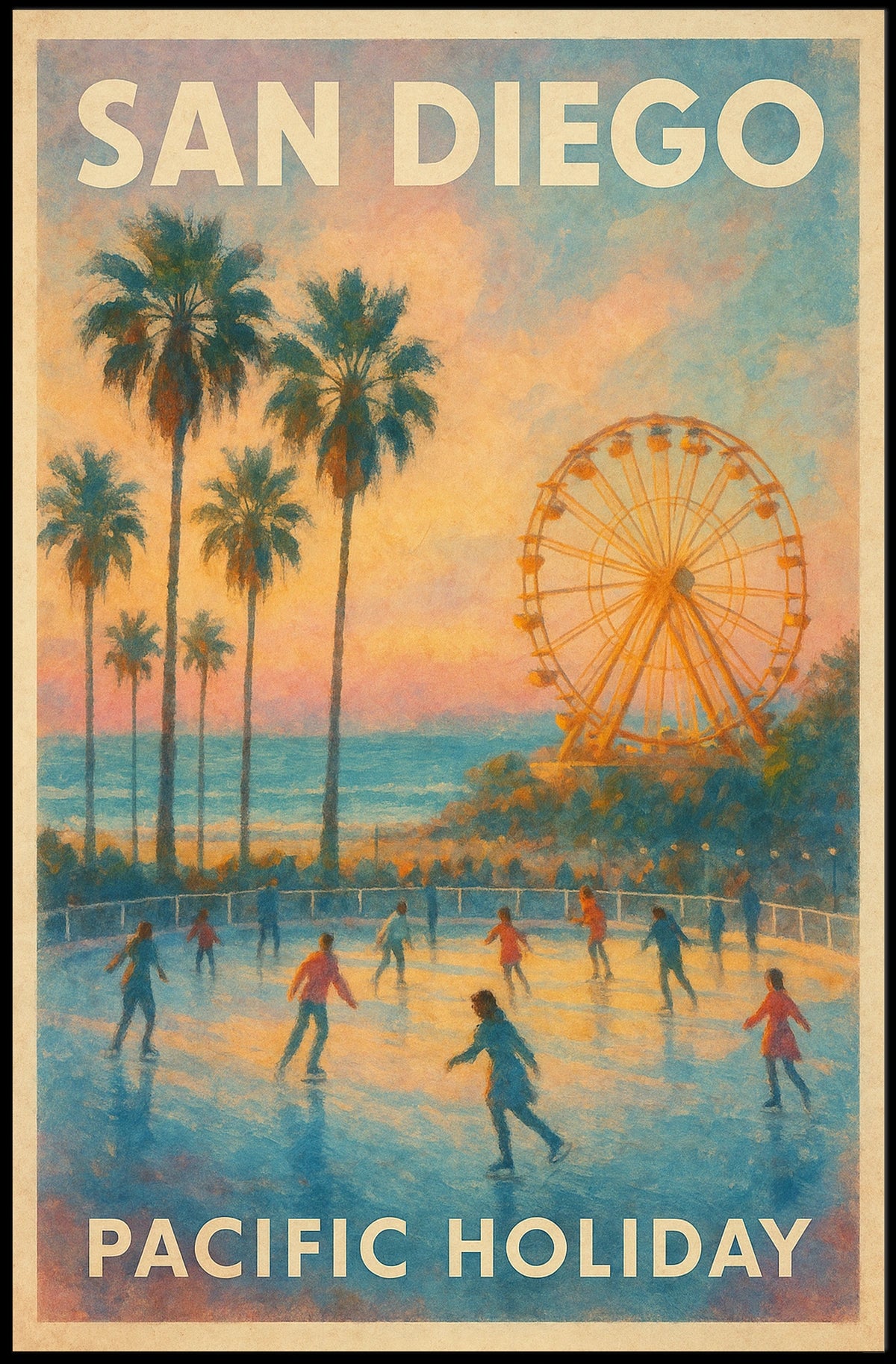 San Diego Pacific Holiday Poster