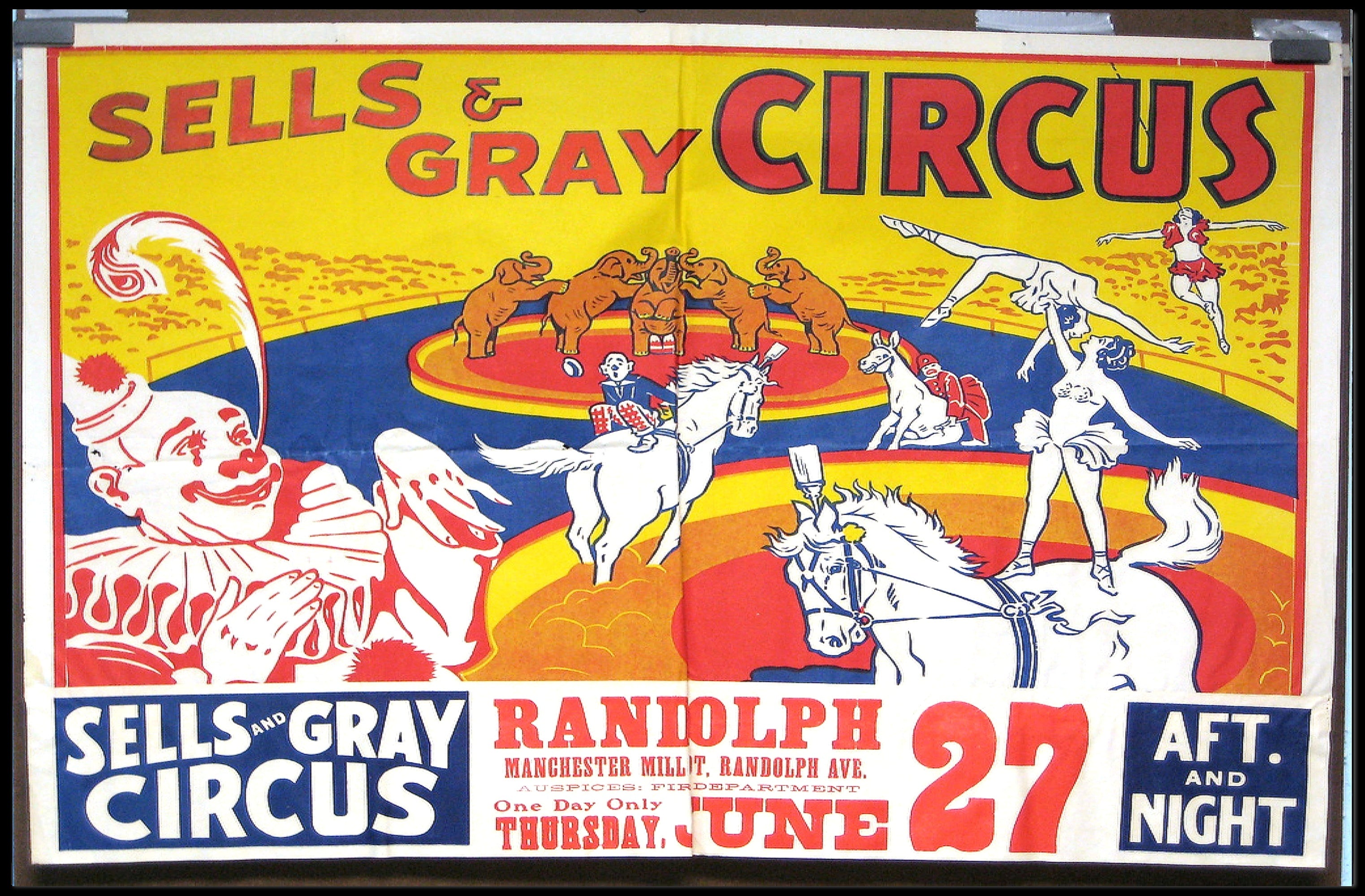 Sells & Gray Circus Extravaganza Poster