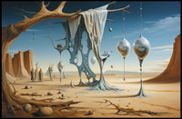 Surreal Desert Dreamscape Art Poster