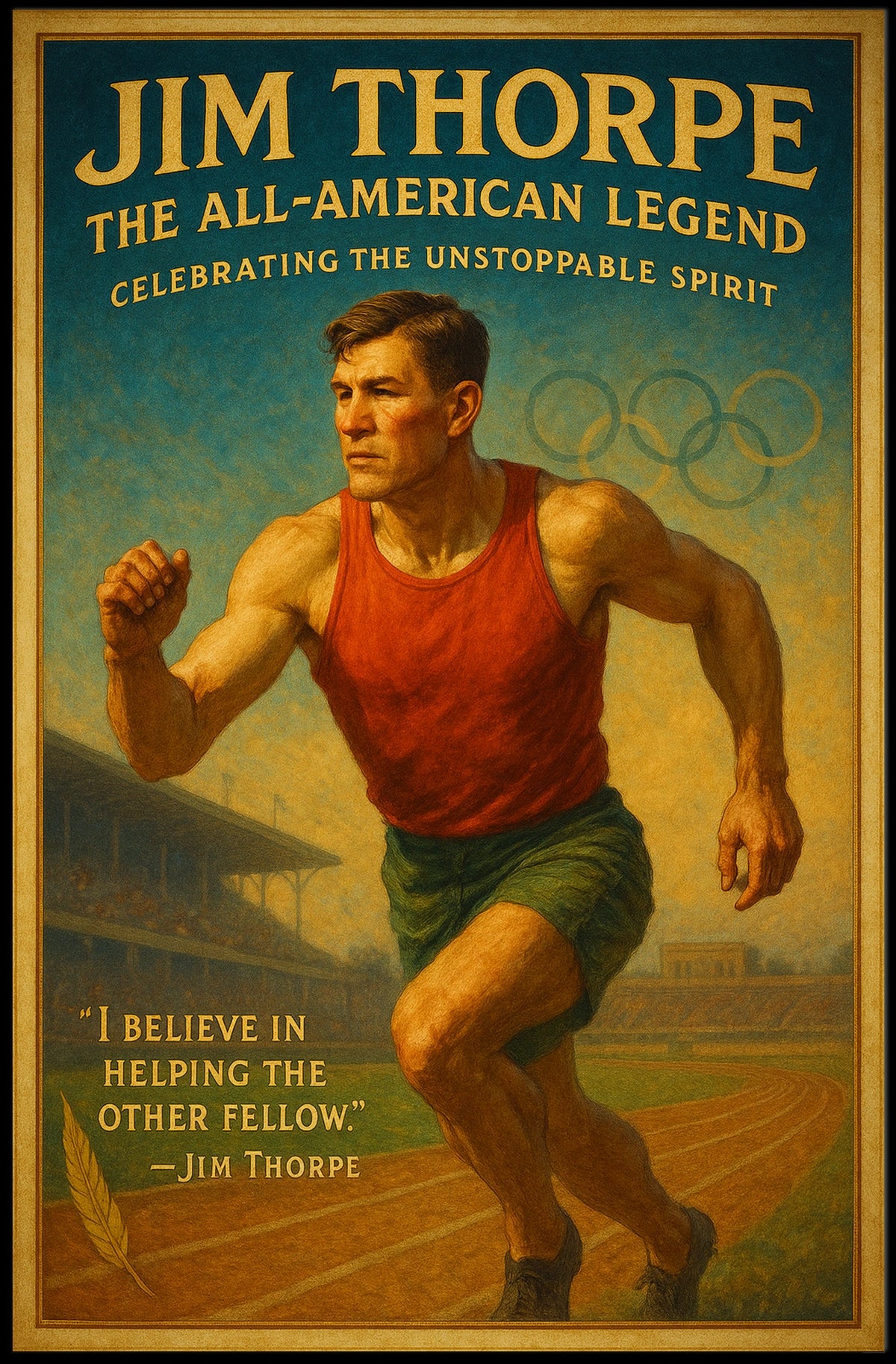 Jim Thorpe The All-American Legend Poster
