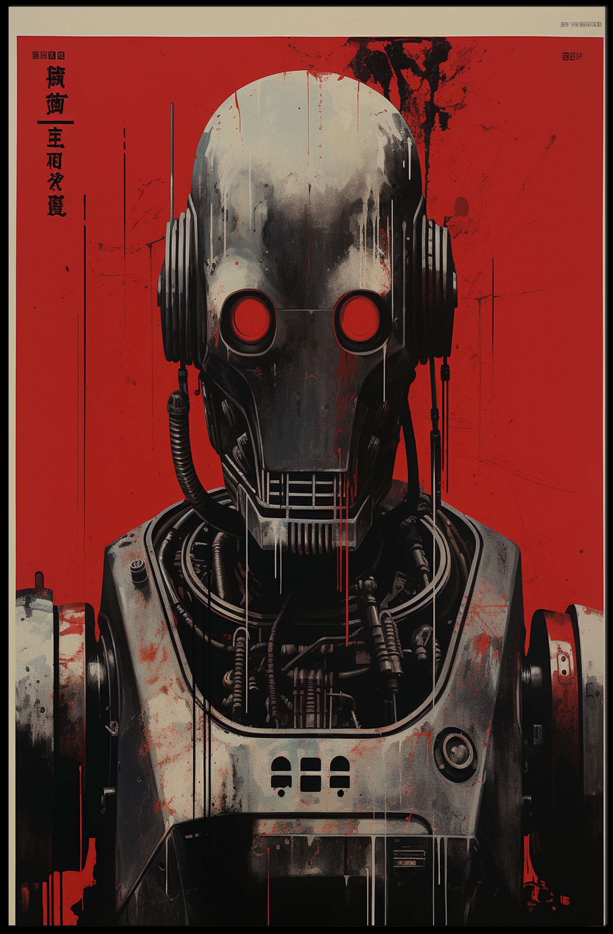 Futuristic Robot Design Poster