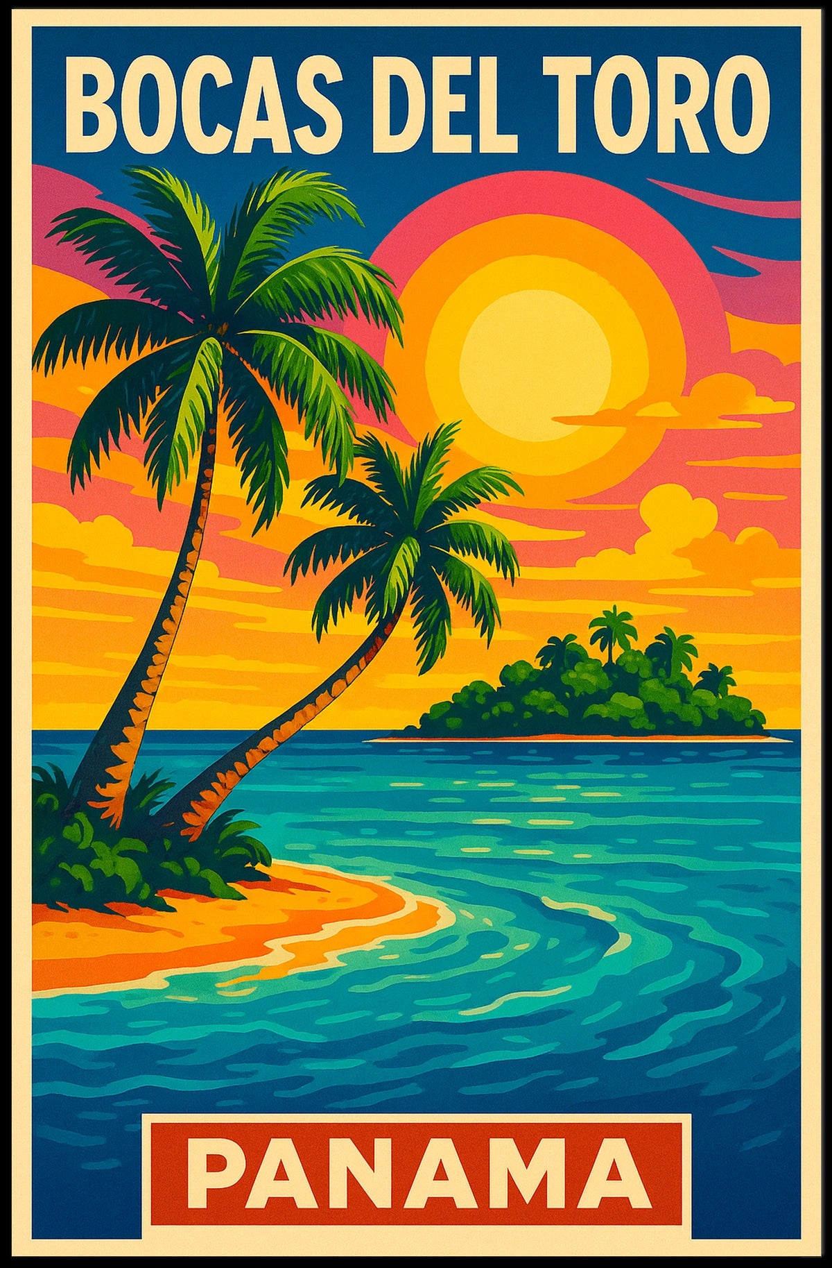 Bocas Del Toro Tropical Paradise Poster