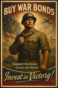 Invest in Victory War Bonds Poster