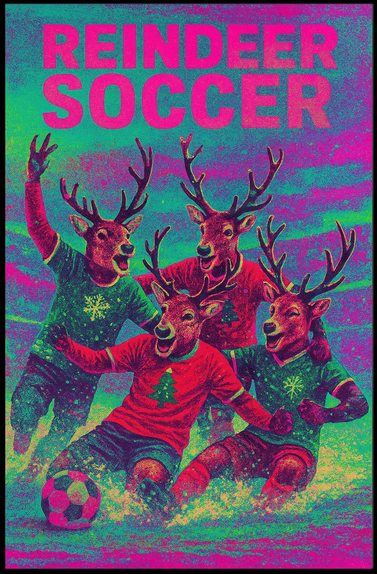 Reindeer Soccer Extravaganza Poster