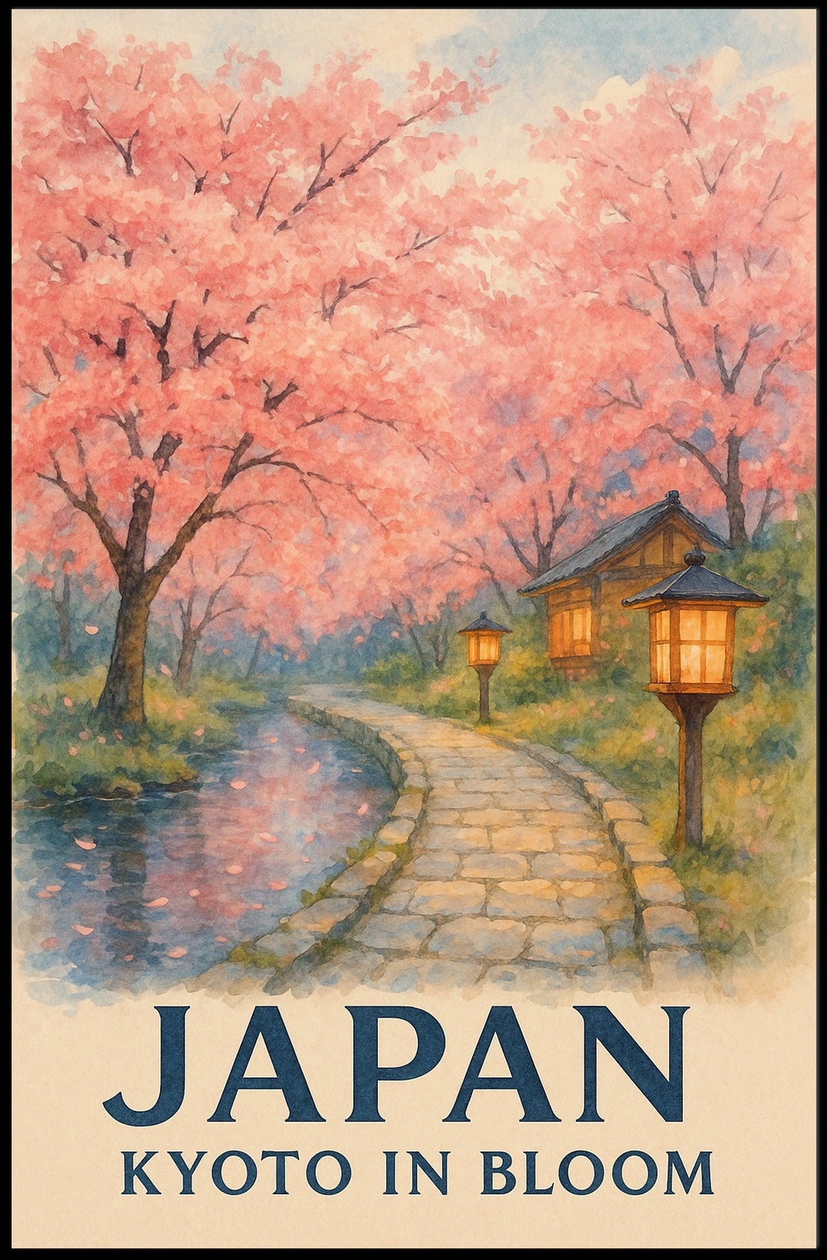 Kyoto in Bloom Poster