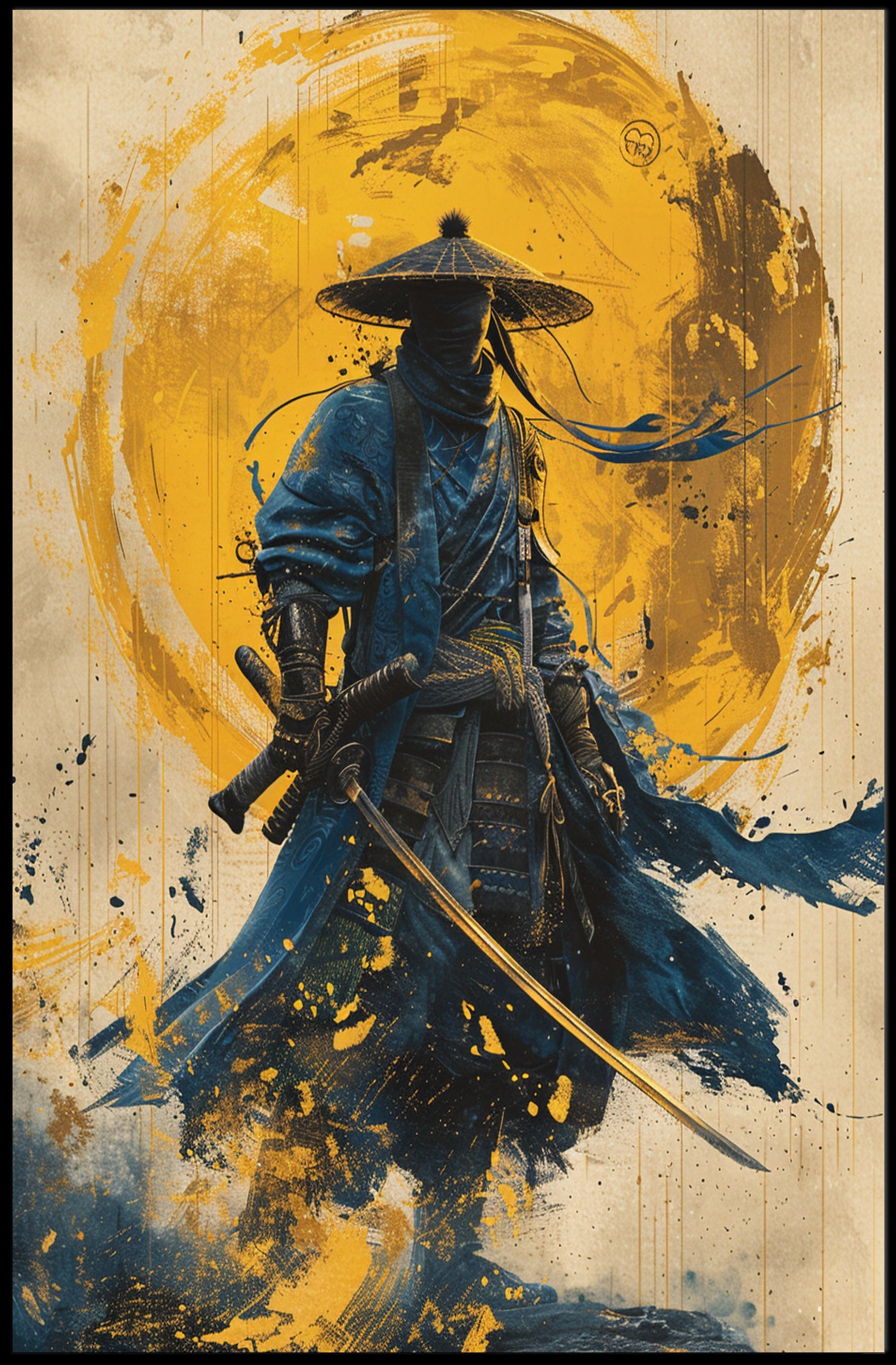 Warrior in the Sun Art Print Poster for Home Decor PosterGoat