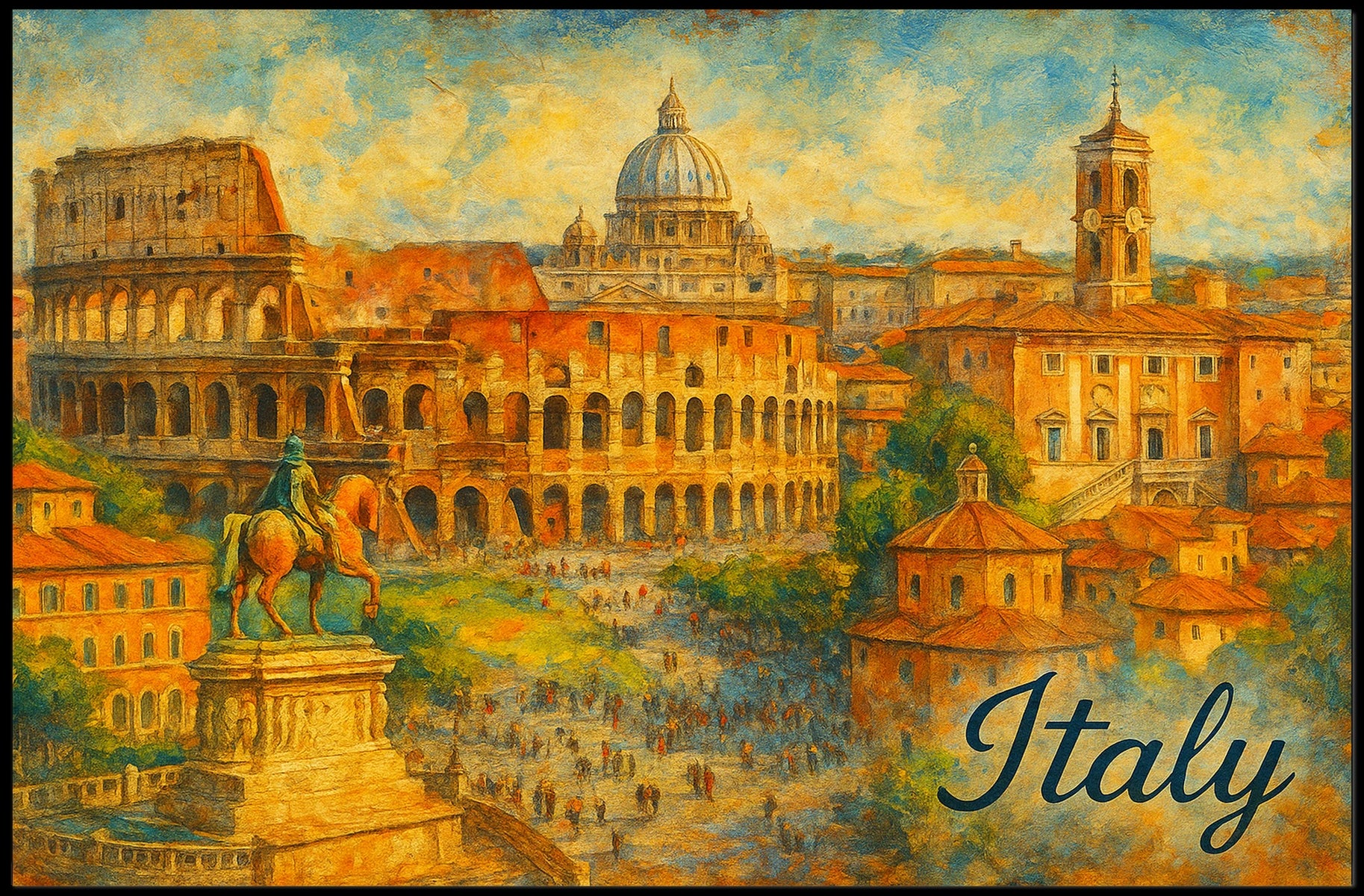 Italy A Timeless Journey Poster