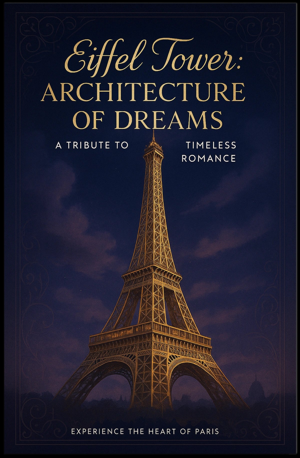Eiffel Tower Architecture of Dreams Poster