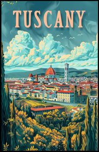 Scenic Tuscany Landscape Poster