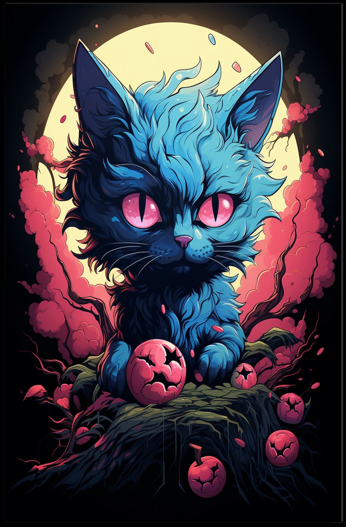 Mystical Feline Fantasy Poster