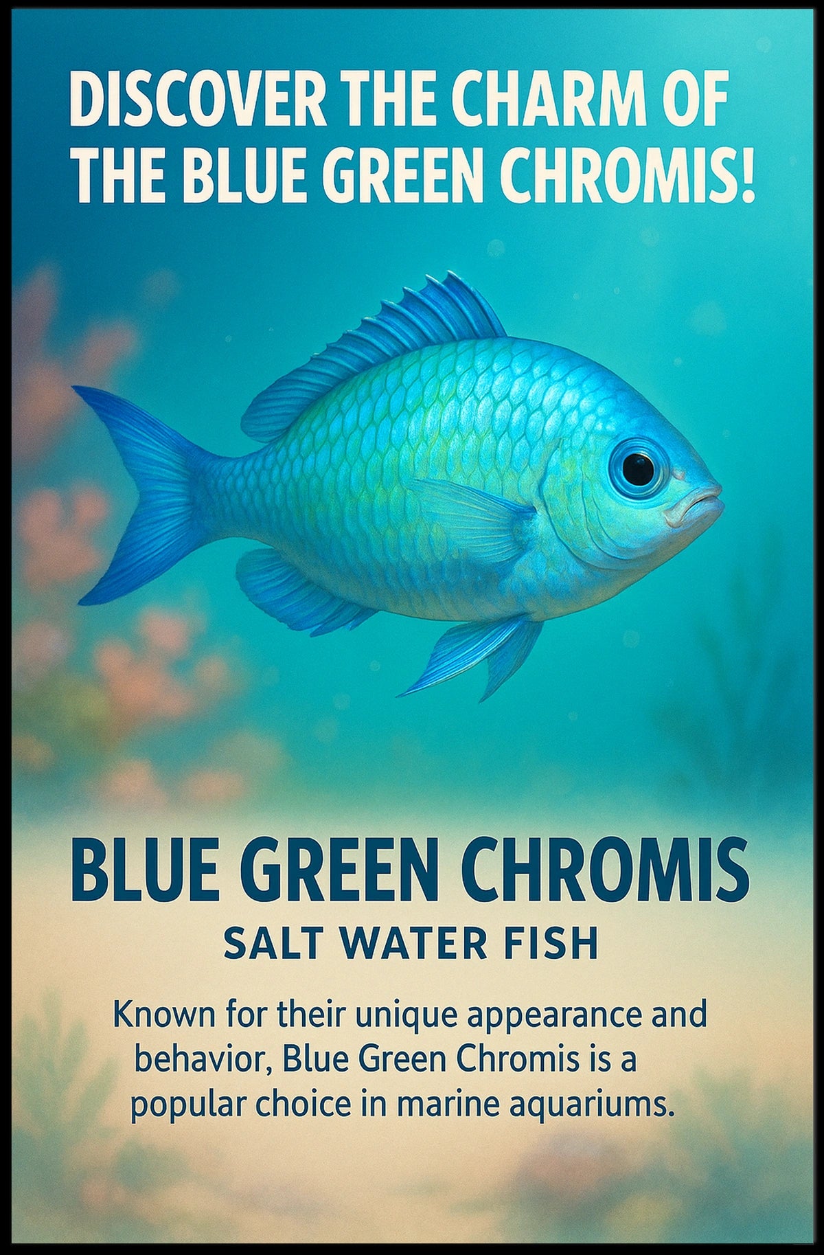 Discover The Charm Of The Blue Green Poster