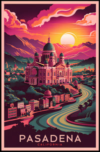 Pasadena Sunset Poster