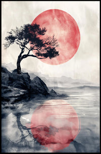 Vintage Car and Landmark Art Deco Poster