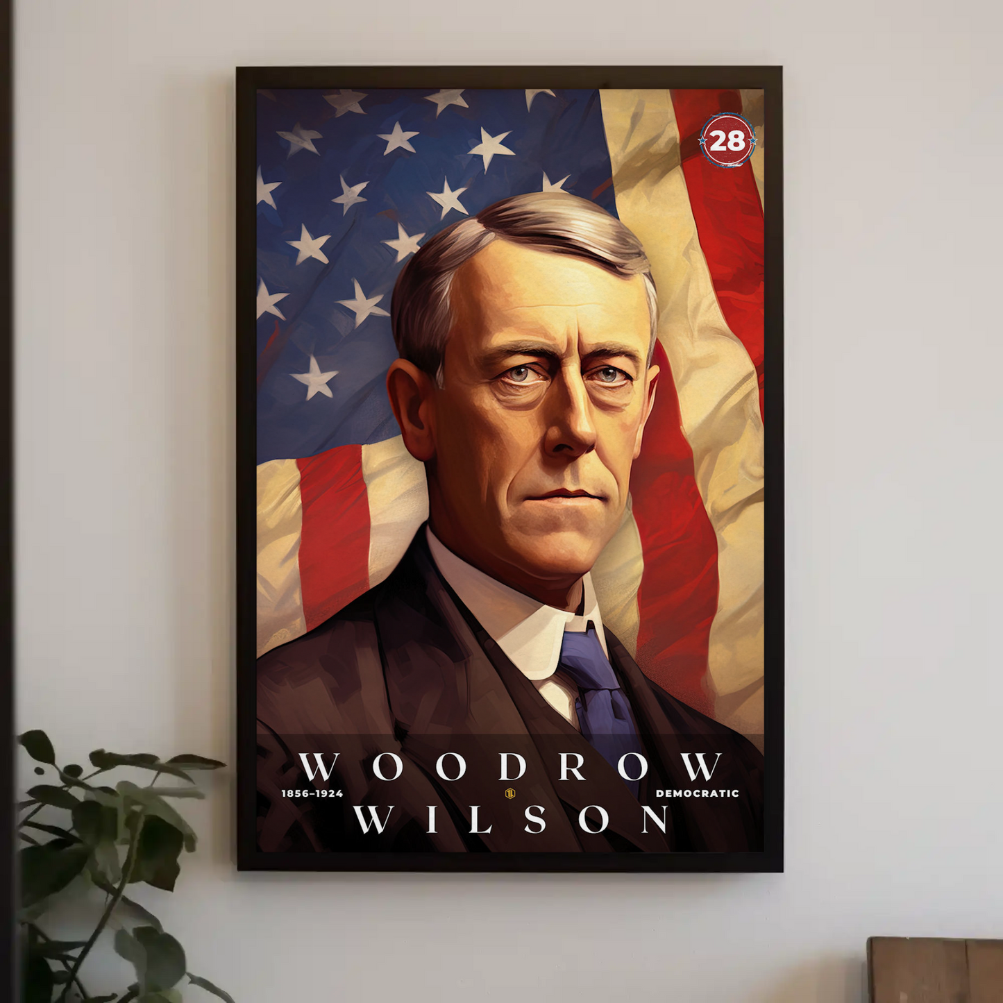 Woodrow Wilson 28th President Of The United States Portrait