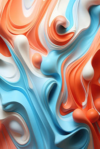 Fluid Energy: Vibrant Abstract Design Poster