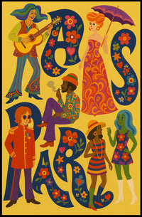 Retro Vibes A Colorful Celebration Poster