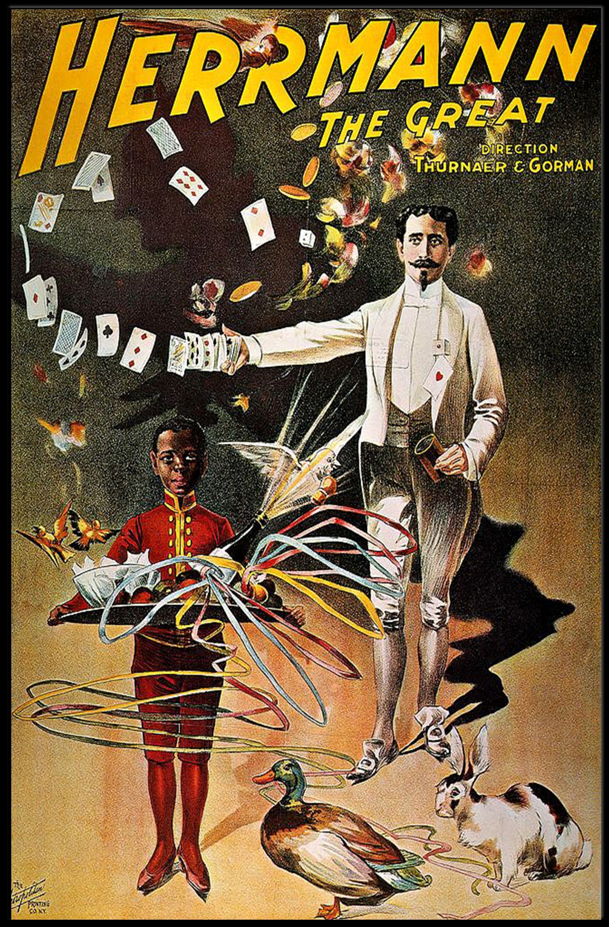 Magician Vintage Illusion Show Decorative Cultural or Heritage Poster