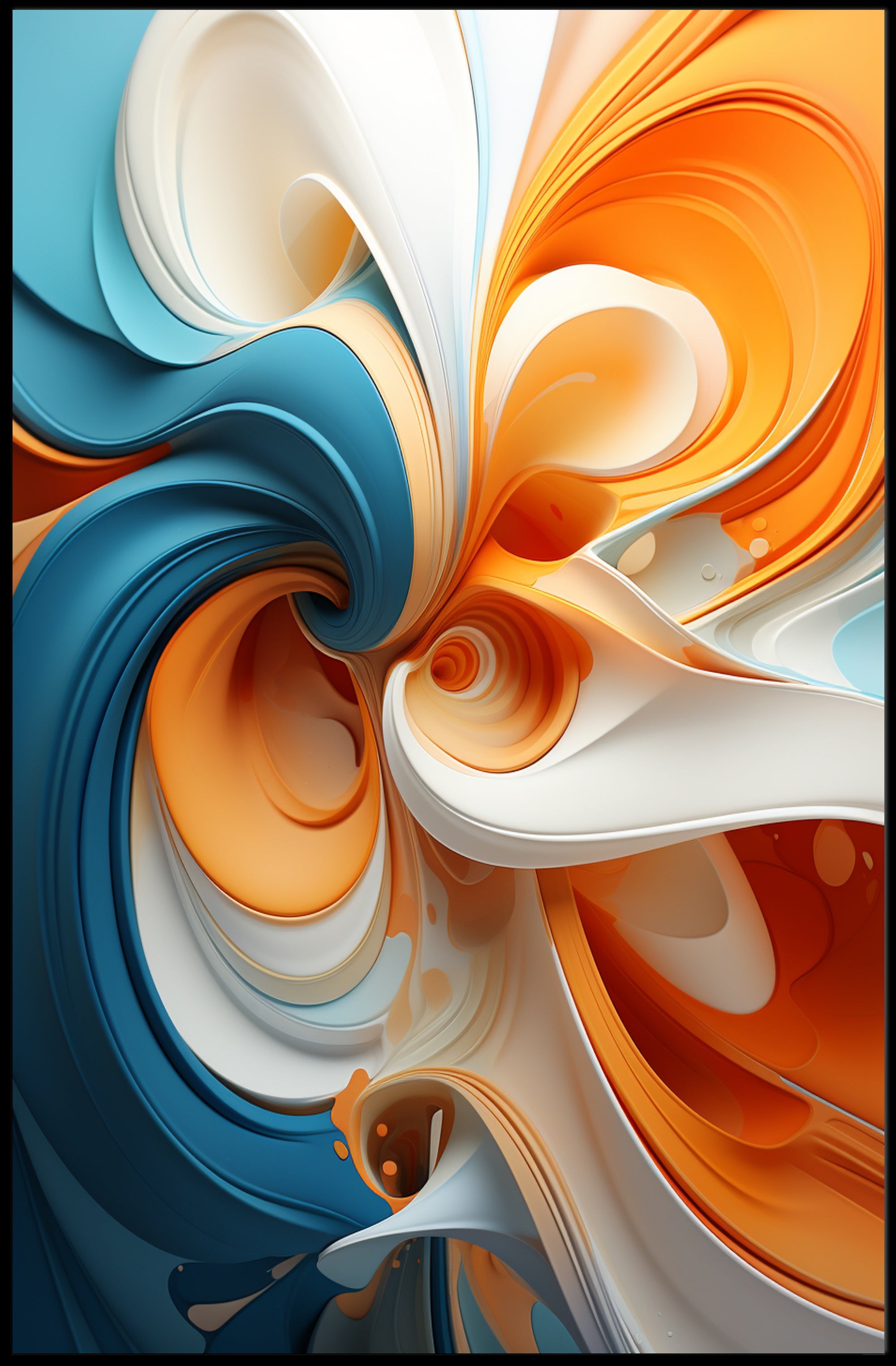 Abstract Swirl Of Colors Abstract Poster PosterGoat