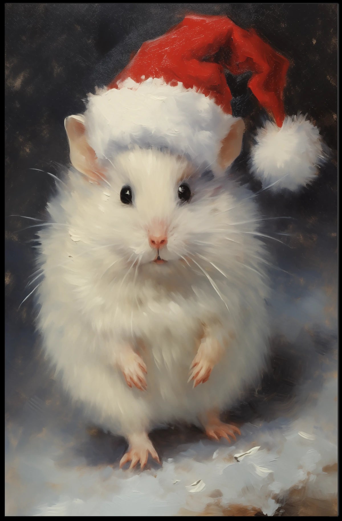 Festive Hamster Delight Poster